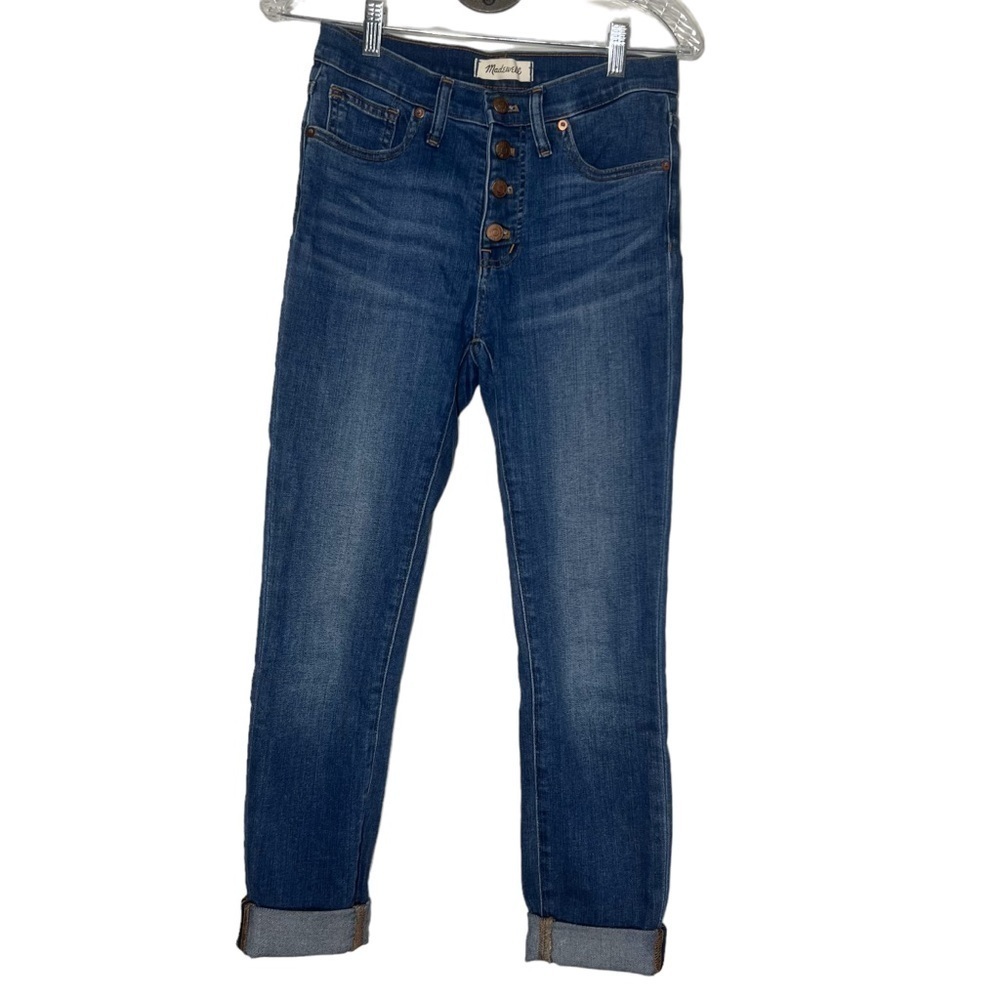 Madewell 9" Mid-Rise Skinny Botton Fly Jeans - 25